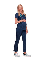 Cherokee Revolution Maternity Mock Wrap Top Ladies Scrub Top Cherokee Revolution Navy XXS