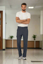 Cherokee Revolution WW140 Fly Front Pant Unisex Scrub Trousers Cherokee Revolution Pewter XXS
