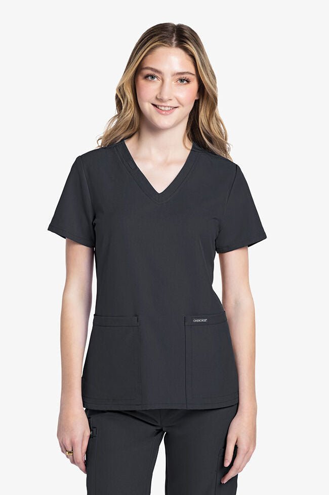 Cherokees Original Ultra Womens V-Neck Top Ladies Scrub Top Cherokee Ultra