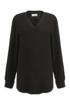 2418: Como V-Neck Blouse Blouses Brook Taverner Black 6