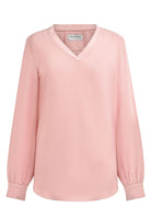 2418: Como V-Neck Blouse Blouses Brook Taverner Pink 6