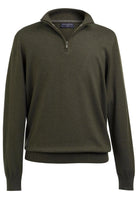 Copenhagen 1/4 Zip Mens Jumper Mens Knitwear Brook Taverner Moss XS