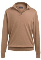 Copenhagen 1/4 Zip Mens Jumper Mens Knitwear Brook Taverner Oatmeal XS