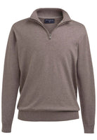 Copenhagen 1/4 Zip Mens Jumper Mens Knitwear Brook Taverner Taupe XS