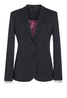 Cordelia Women's Tailored Fit Suit Jacket Ladies Suit Jacket Brook Taverner Charcoal Pindot 4 Regular
