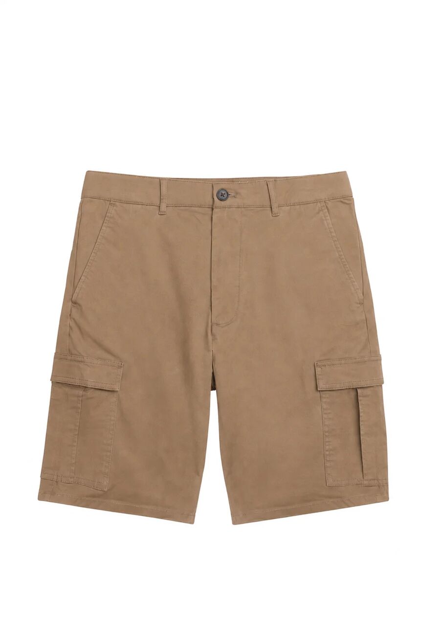 Durham Mens Chino Cargo Short Mens Chinos Brook Taverner Tan 28"