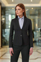 Edition Women's Tailored Fit Suit Jacket Ladies Suit Jacket Brook Taverner Charcoal 6 Short