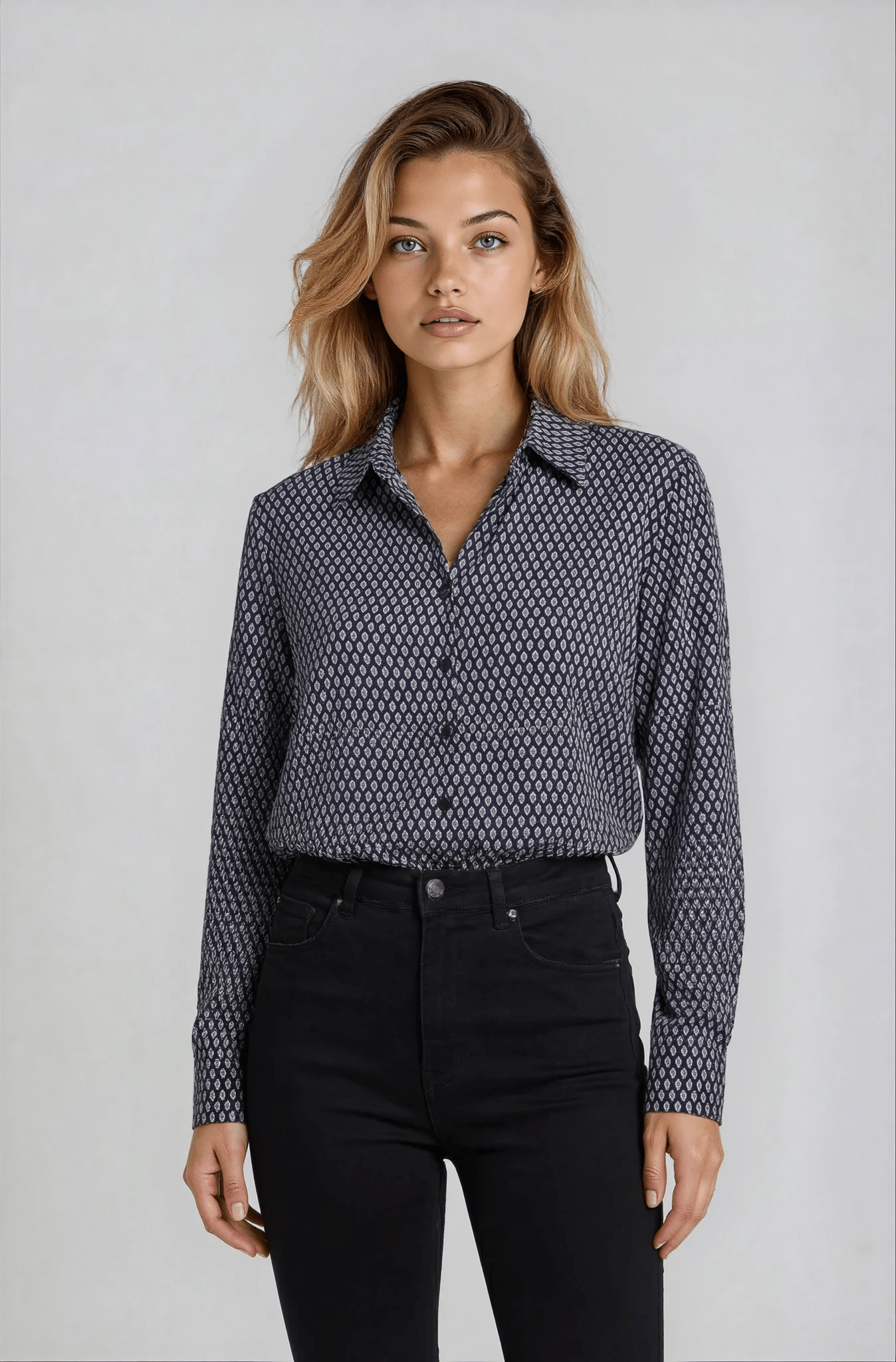 Emma Ladies Long Sleeve Blouse Blouses Vortex Designs