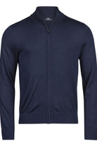Full-Zip Knit Mens Knitwear Tee Jays Navy S