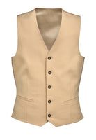 1914: George Mens Tailored Fit Waistcoat Mens Waistcoat Brook Taverner Sand XS