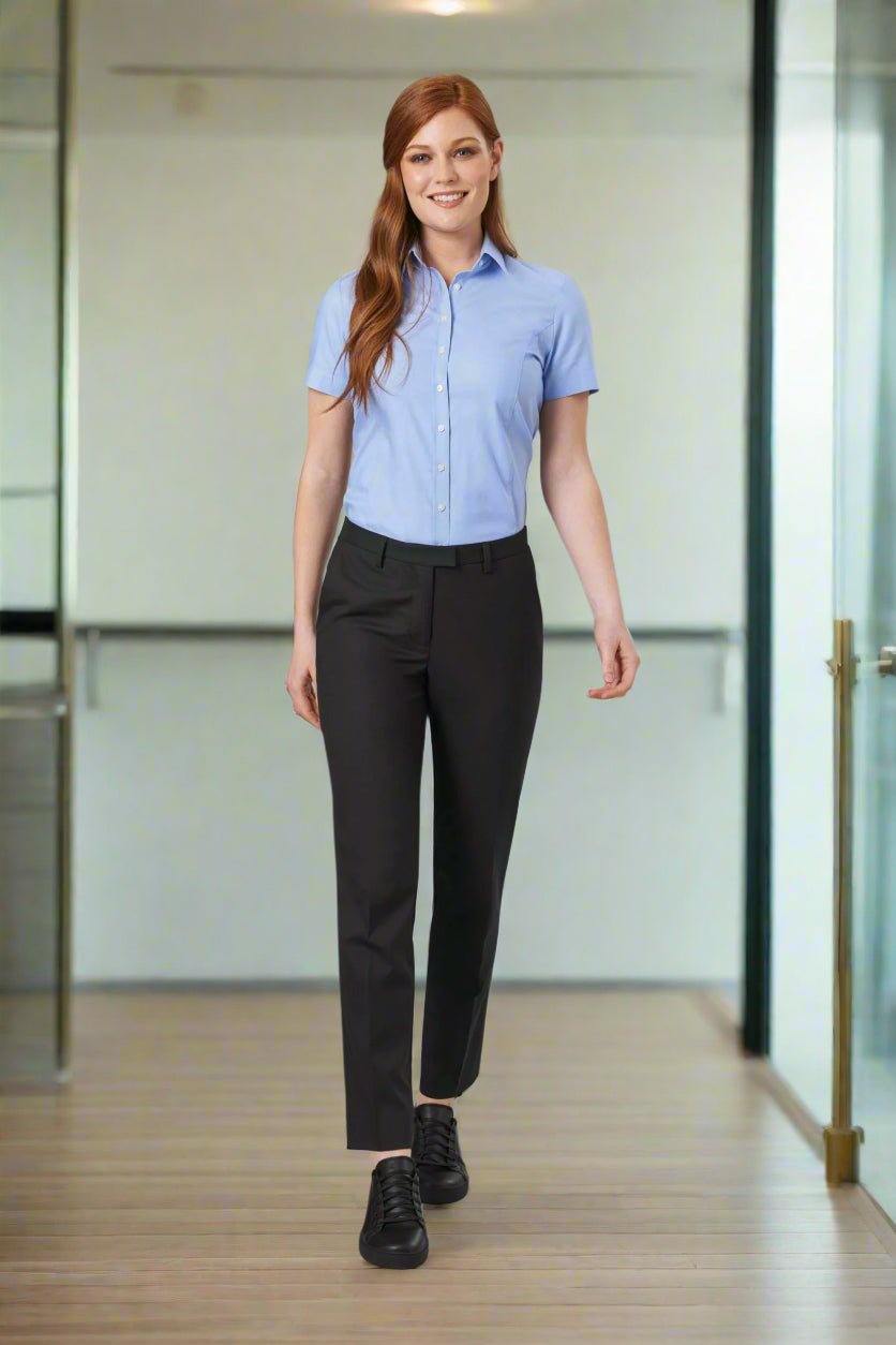 Hamilton Classic Fit Ladies Oxford Shirt Womens Short Sleeve Shirts Brook Taverner