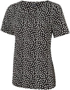 Hattie Key Neck Blouse Blouses Vortex Designs Black 6