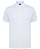 HB465: Mens Recycled Polyester Polo Mens Polos Henbury White XS