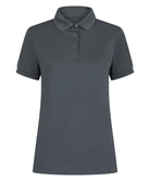 HB466: Womens Recycled Polyester Polo Womens Polos Henbury Charcoal XS