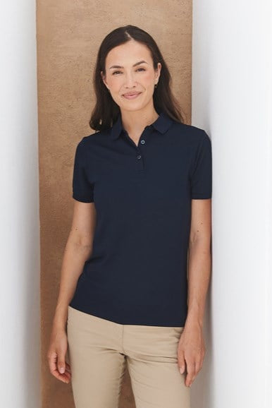 HB466: Womens Recycled Polyester Polo Womens Polos Henbury