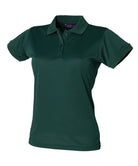 HB476: Womens Coolplus Polo Shirt Womens Polos Henbury Bottle Green XS
