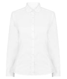 HB513: Modern Ladies Oxford Shirt Womens Long Sleeve Shirts Henbury White XS