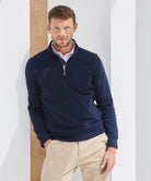 HB842: Unisex Sustainable 1/4 Zip Sweatshirt Mens Sweatshirts Henbury
