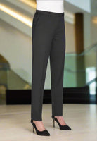 Hempel Women's Slim Leg Suit Trouser Ladies Suit Trouser Brook Taverner Charcoal 4 Short (27")