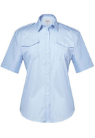 Hestia Semi-Fitted Ladies Pilot Shirt Womens Short Sleeve Shirts Brook Taverner