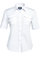 Hestia Semi-Fitted Ladies Pilot Shirt Womens Short Sleeve Shirts Brook Taverner