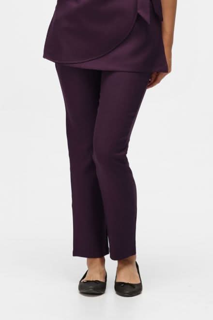 Ila Slim Leg Trouser - Short Length Salon & Spa Trousers La Beeby Plum 4