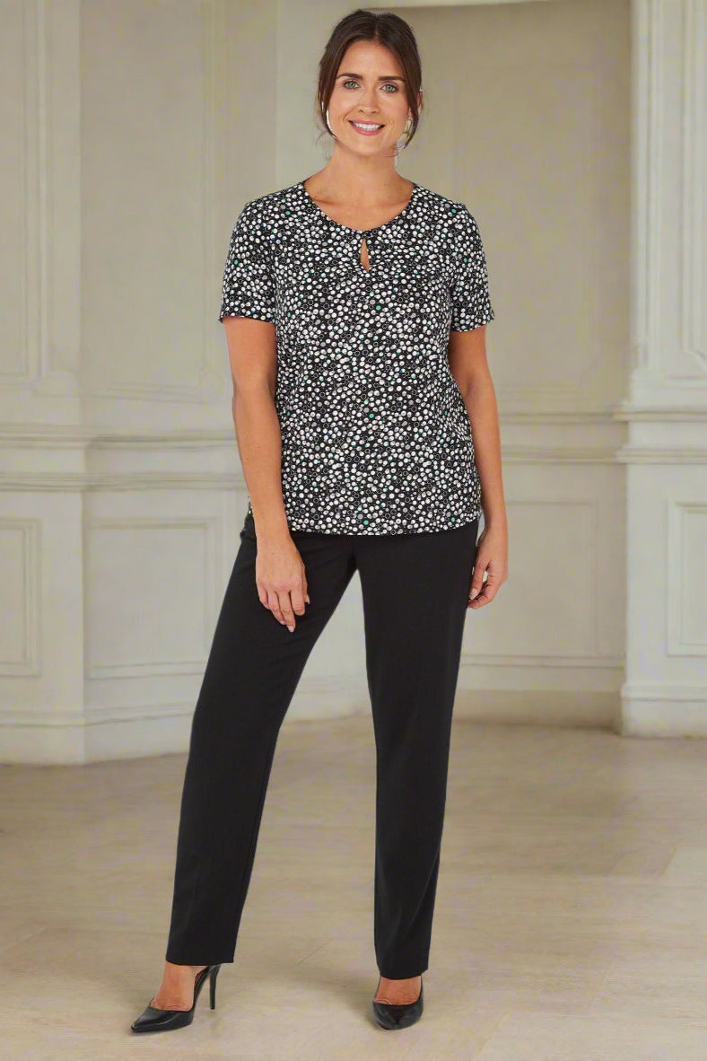 Imogen Ladies Keyhole Blouse Blouses Vortex Designs