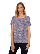Isla Geo Print Ladies Blouse Blouses Vortex Designs