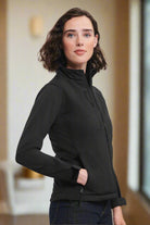 J140F: Premium Ladies Softshell Jacket Womens Softshell Jackets Russell Black XS