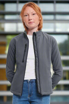 J140F: Premium Ladies Softshell Jacket Womens Softshell Jackets Russell Titanium XS