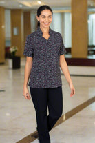 Jenni Triangle Print Ladies Blouse Blouses Vortex Designs