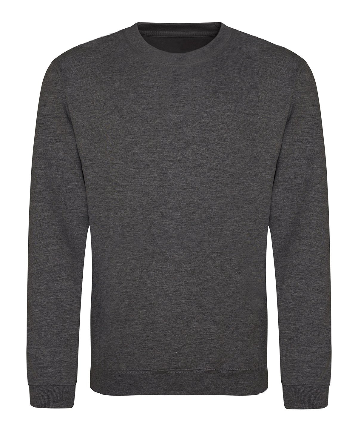 JH030: Crew Neck Sweatshirt Mens Sweatshirts AWDis Just Hoods Charcoal XS