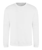 JH030: Crew Neck Sweatshirt Mens Sweatshirts AWDis Just Hoods Arctic White XS