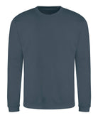 JH030: Crew Neck Sweatshirt Mens Sweatshirts AWDis Just Hoods Air Force Blue XS