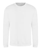 JH030: Crew Neck Sweatshirt Mens Sweatshirts AWDis Just Hoods Arctic White XS
