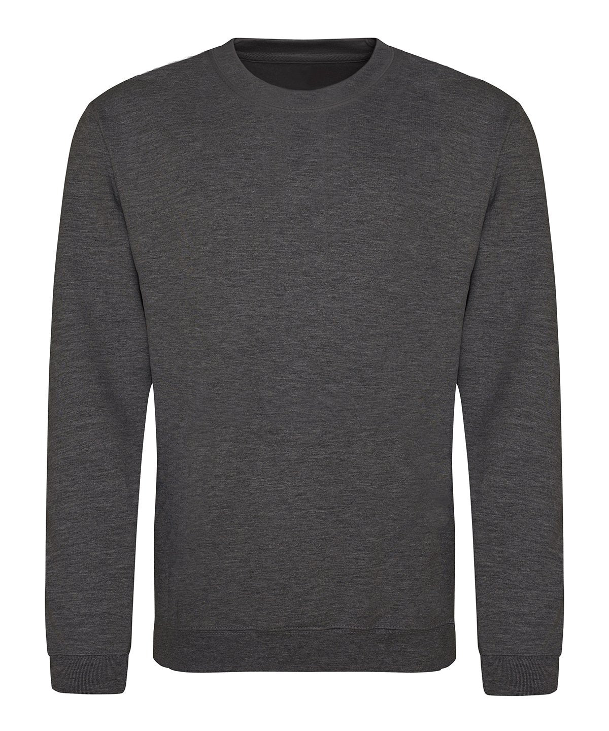 JH030: Crew Neck Sweatshirt Mens Sweatshirts AWDis Just Hoods Charcoal XS