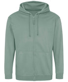 JH050: Mens Zip Hoodie Mens Hoodies AWDis Just Hoods Dusty Green S
