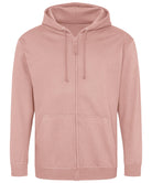 JH050: Mens Zip Hoodie Mens Hoodies AWDis Just Hoods Dusty Pink S