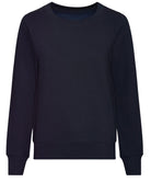JH30F: Womens Sweatshirt Womens Sweatshirts AWDis Just Hoods New French Navy XS