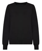 JH30F: Womens Sweatshirt Womens Sweatshirts AWDis Just Hoods Deep Black XS