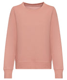 JH30F: Womens Sweatshirt Womens Sweatshirts AWDis Just Hoods Dusty Pink XS