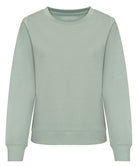 JH30F: Womens Sweatshirt Womens Sweatshirts AWDis Just Hoods Dusty Green XS