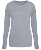 JT02F: Womens L/S Triblend Tee Womens T-Shirts AWDis Just T's Heather Grey XS