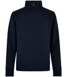 KK335: Regular Fit 1/4 Zip Sweatshirt Mens Sweatshirts Kustom Kit Navy XS