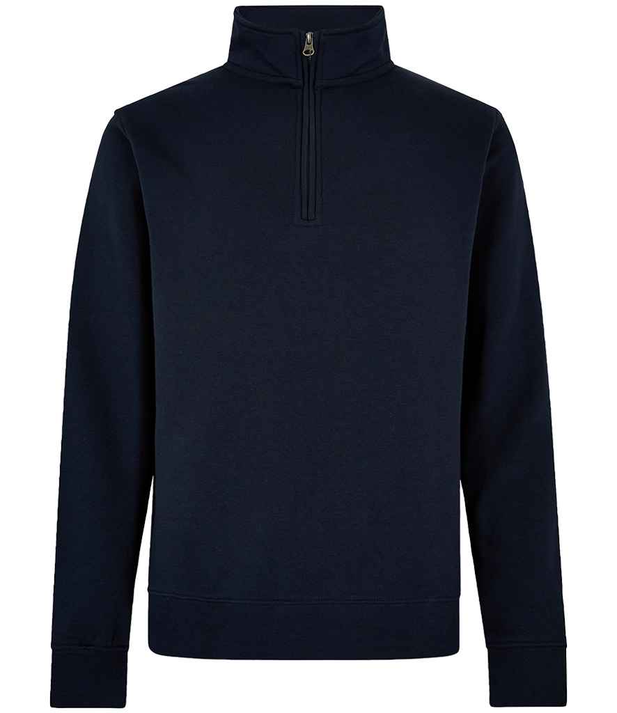 KK335: Regular Fit 1/4 Zip Sweatshirt Mens Sweatshirts Kustom Kit Navy XS
