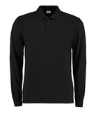 KK430: Long Sleeve Classic Fit Pique Polo Mens Polos Kustom Kit Black S