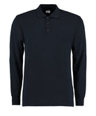 KK430: Long Sleeve Classic Fit Pique Polo Mens Polos Kustom Kit Navy S