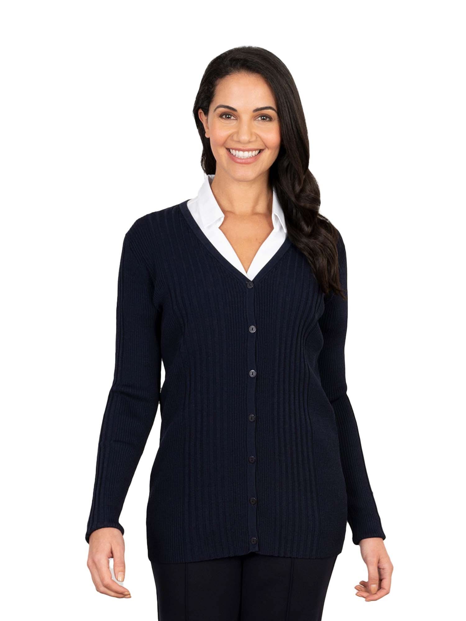 Kristin Ladies V-Neck Cardigan Womens Knitwear Vortex Designs