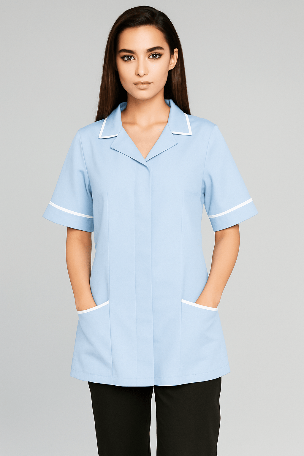 Ladies Revere Collar Tunic Ladies Healthcare Tunic Behrens
