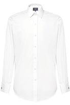 Lenno Double Cuff Shirt Mens Long Sleeve Shirts Brook Taverner White 14"